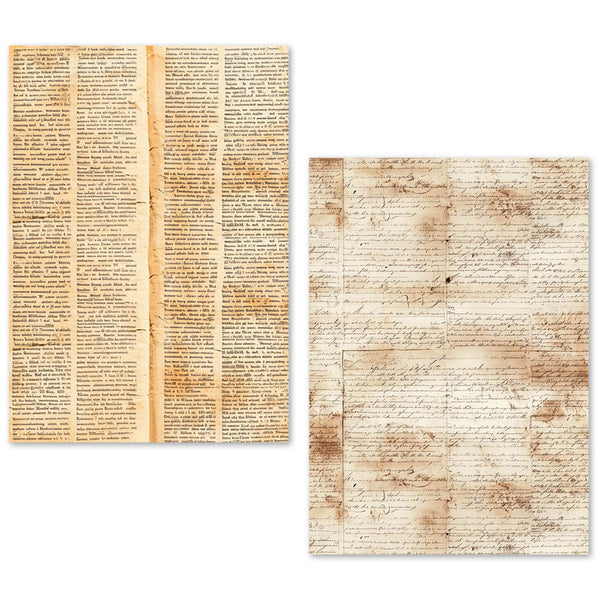 Ciao Bella LuMania VINTAGE MANUSCRIPT A5 Tissue Paper Set - 24 Sheets #ME001