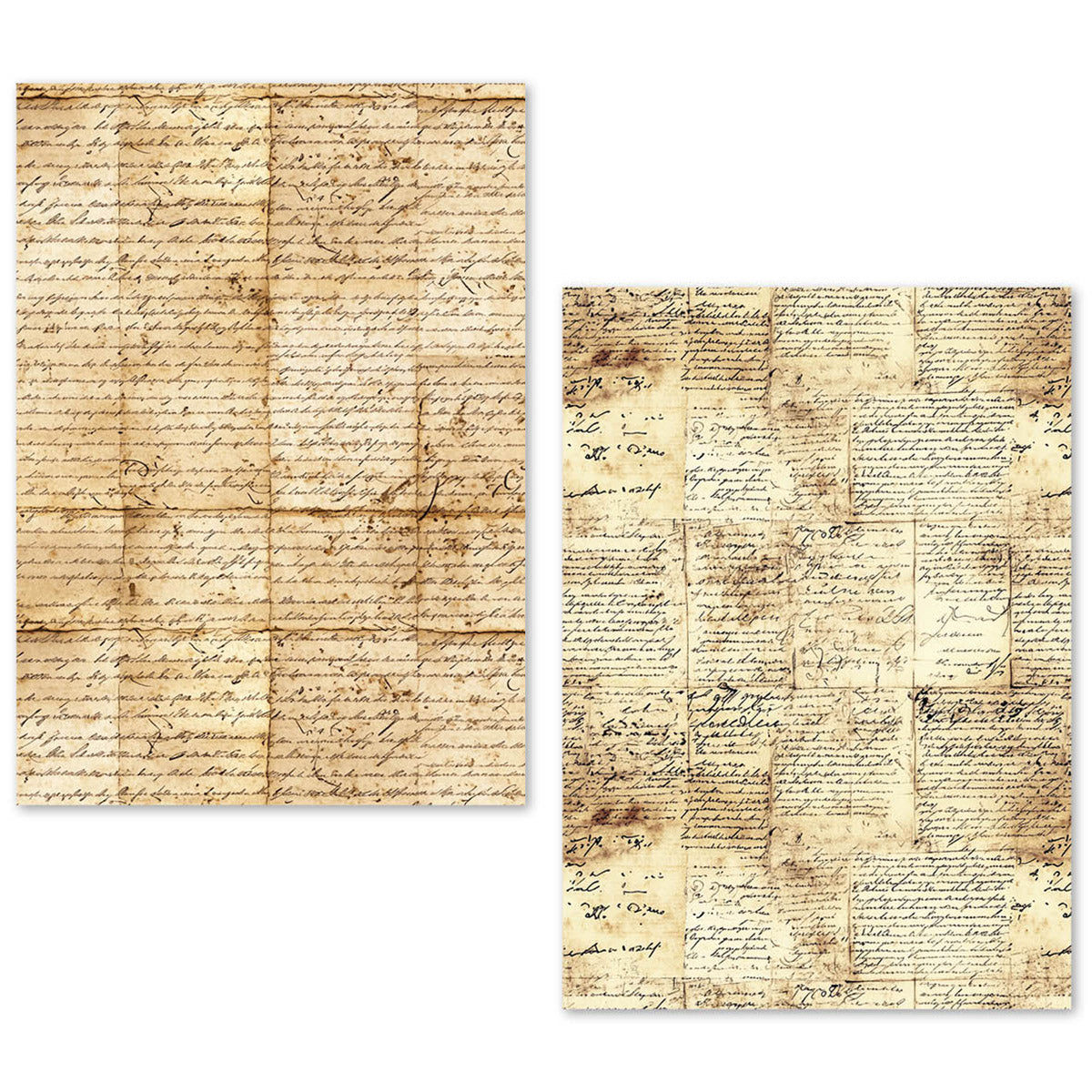 Ciao Bella LuMania VINTAGE MANUSCRIPT A5 Tissue Paper Set - 24 Sheets #ME001