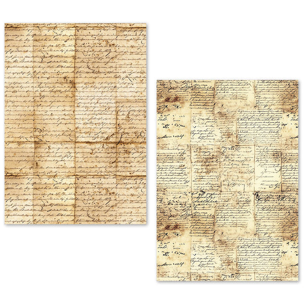 Ciao Bella LuMania VINTAGE MANUSCRIPT A5 Tissue Paper Set - 24 Sheets #ME001