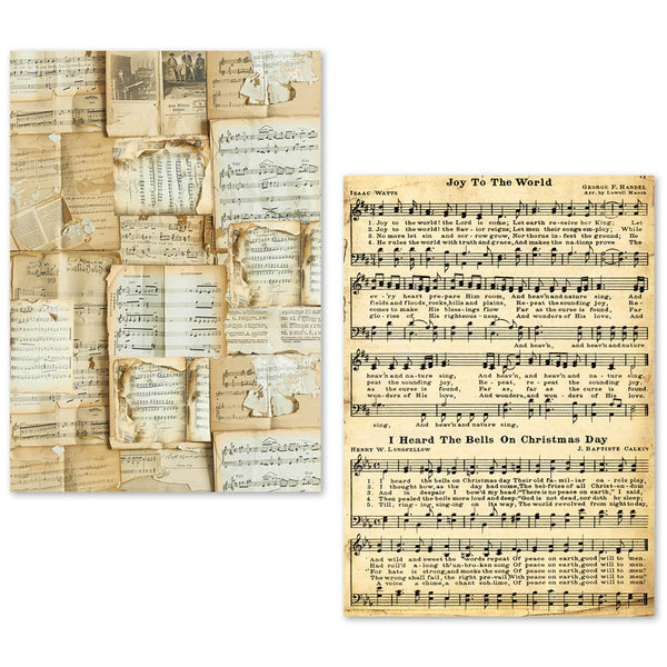 Ciao Bella LuMania MUSIC SHEET A5 Tissue Paper Set - 24 Sheets #ME002