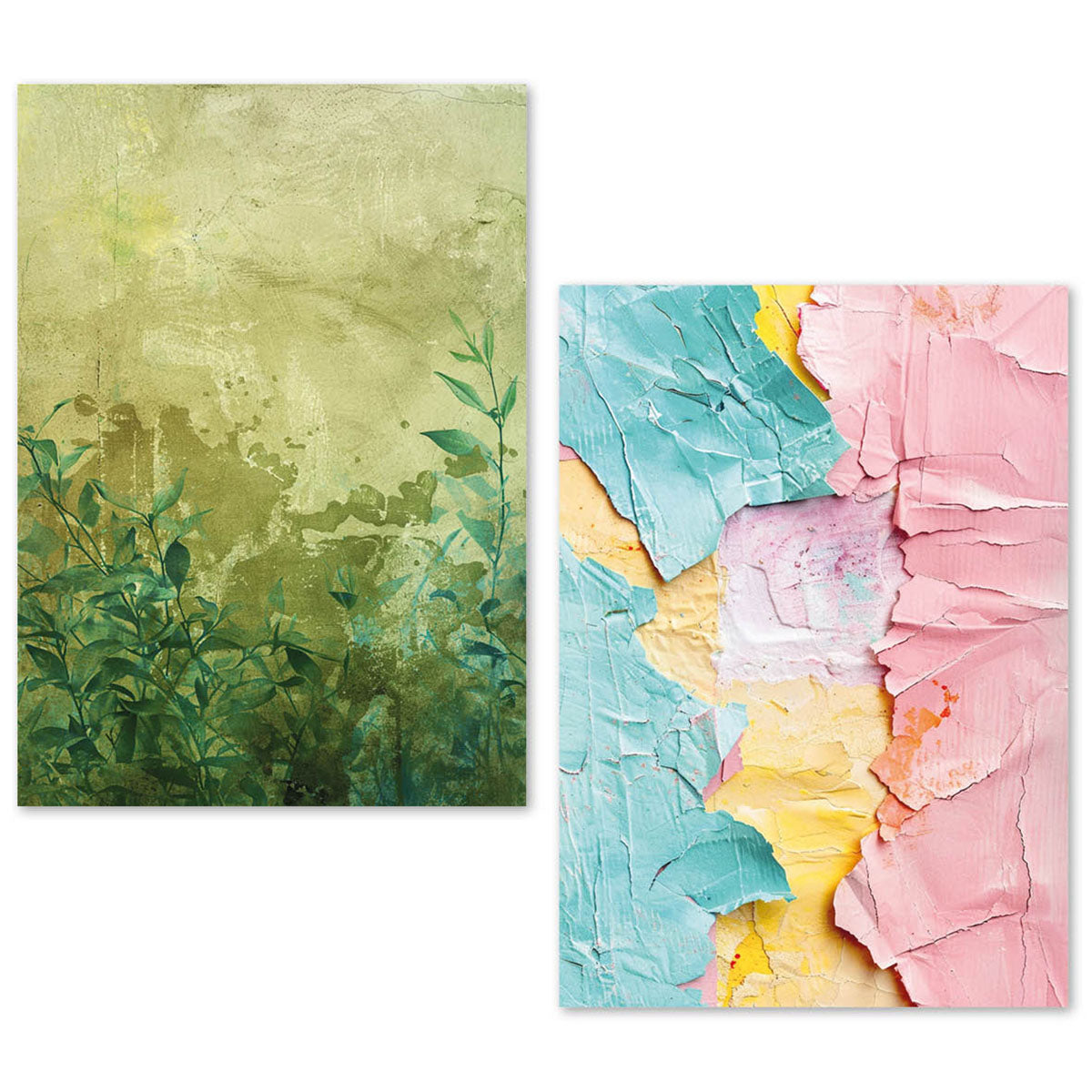 Ciao Bella LuMania CraftMix WILD BLOSSOM Mixed Media A5 TISSUE Papers Set - 24 Sheets #ME004