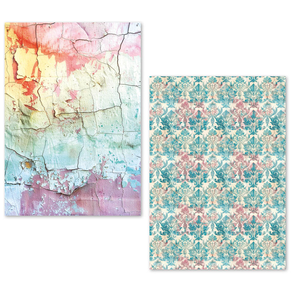 Ciao Bella LuMania CraftMix WILD BLOSSOM Mixed Media A5 TISSUE Papers Set - 24 Sheets #ME004