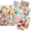 Ciao Bella LuMania CraftMix WILD BLOSSOM Mixed Media A5 TISSUE Papers Set - 24 Sheets #ME004