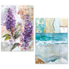 Ciao Bella LuMania CraftMix WILD BLOSSOM Mixed Media A5 TISSUE Papers Set - 24 Sheets #ME004