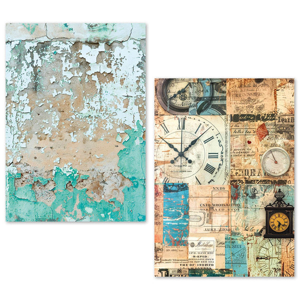 Ciao Bella LuMania CraftMix FRAGMENTS Of TIME Mixed Media A5 TISSUE Papers Set - 24 Sheets #ME005