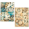 Ciao Bella LuMania CraftMix FRAGMENTS Of TIME Mixed Media A5 TISSUE Papers Set - 24 Sheets #ME005