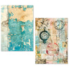 Ciao Bella LuMania CraftMix FRAGMENTS Of TIME Mixed Media A5 TISSUE Papers Set - 24 Sheets #ME005
