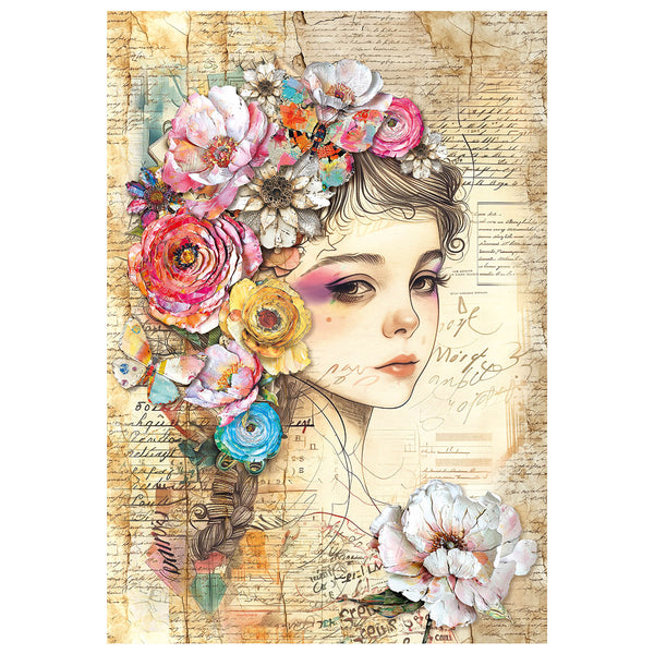Ciao Bella LuMania QUINTESSENTIAL A4 Mixed Media Decoupage Rice Paper - 4 Sheets #MF003