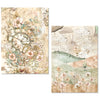Ciao Bella LuMania CraftMix LOST IN TIME Mixed Media A5 Rice Paper Set - 8 Sheets #MFS007