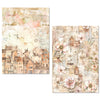 Ciao Bella LuMania CraftMix LOST IN TIME Mixed Media A5 Rice Paper Set - 8 Sheets #MFS007