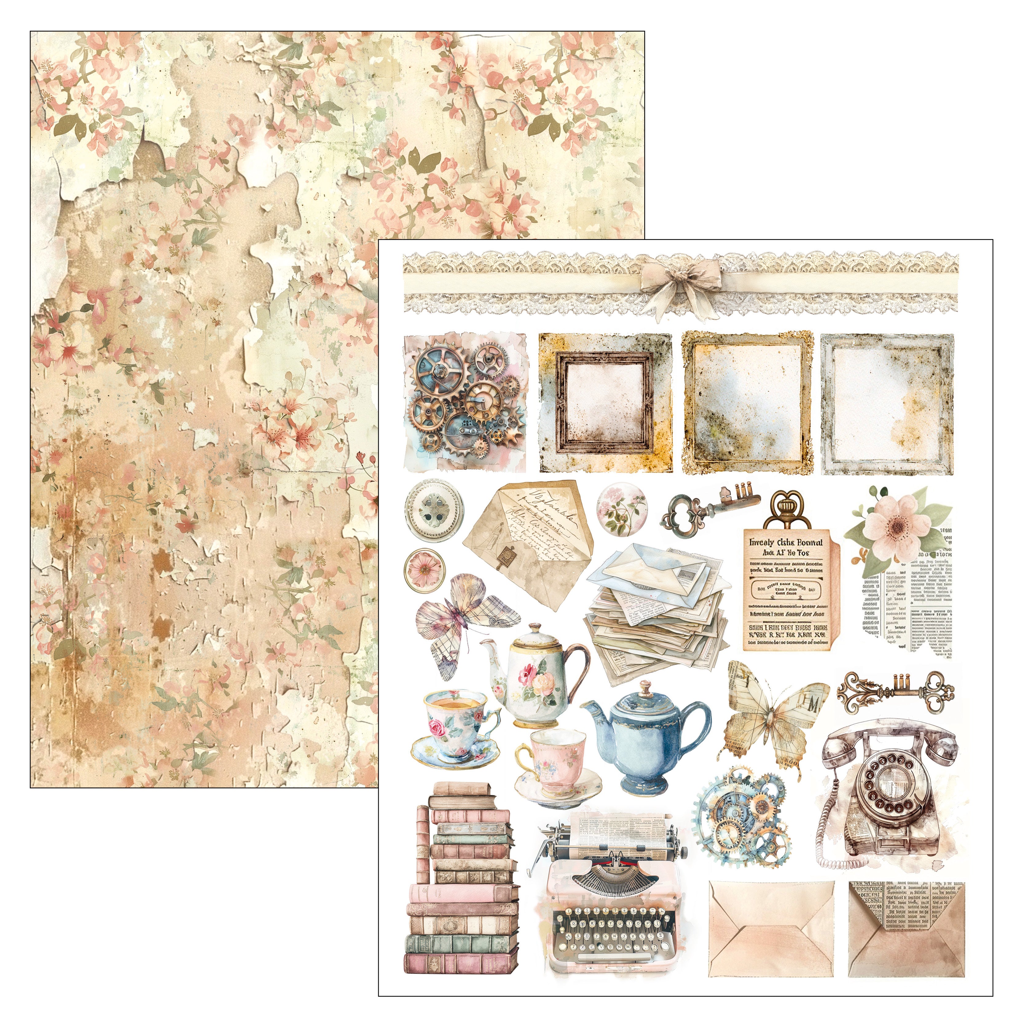 Ciao Bella LuMania LOST IN TIME Mixed Media Book 50 pgs #MA007