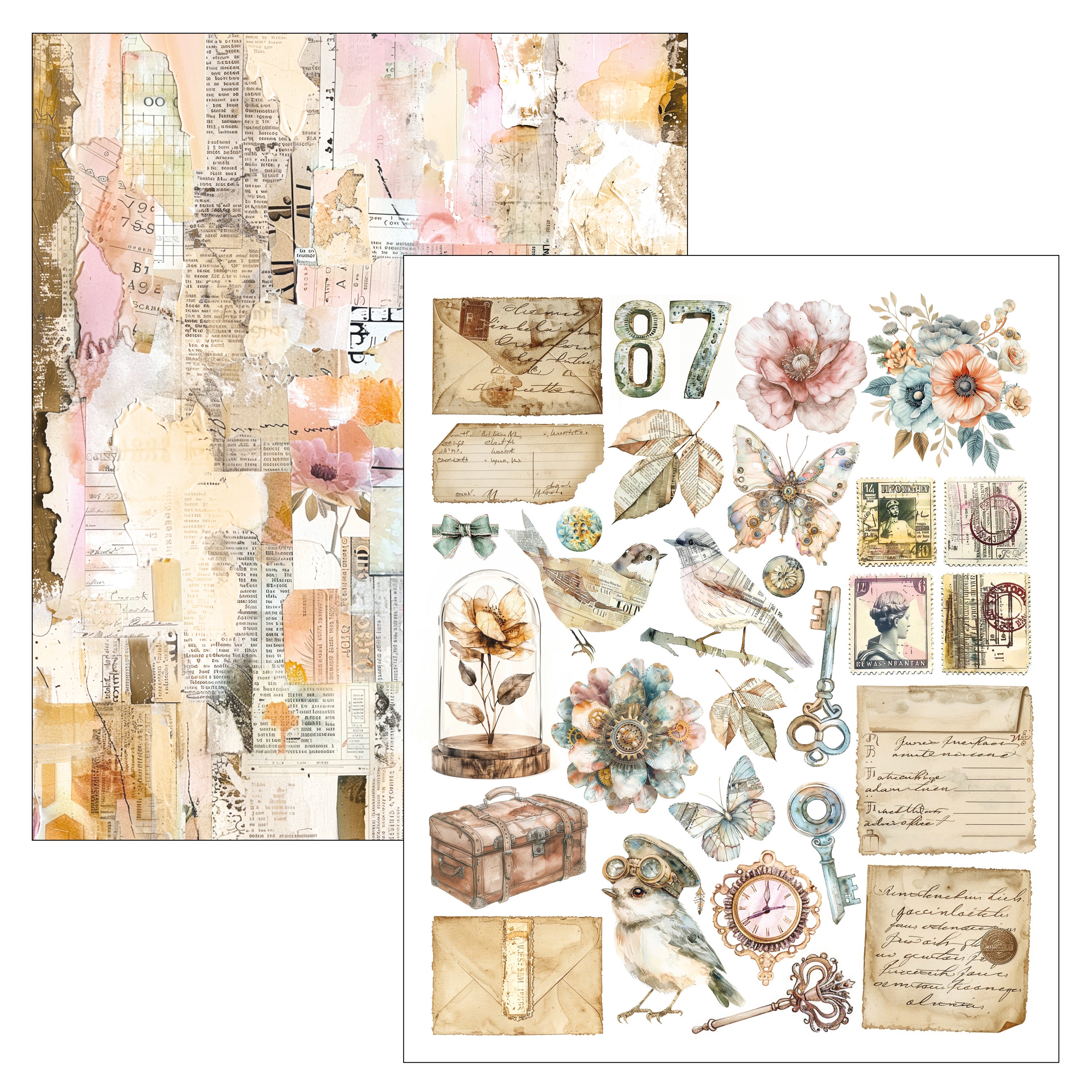 Ciao Bella LuMania LOST IN TIME Mixed Media Book 50 pgs #MA007