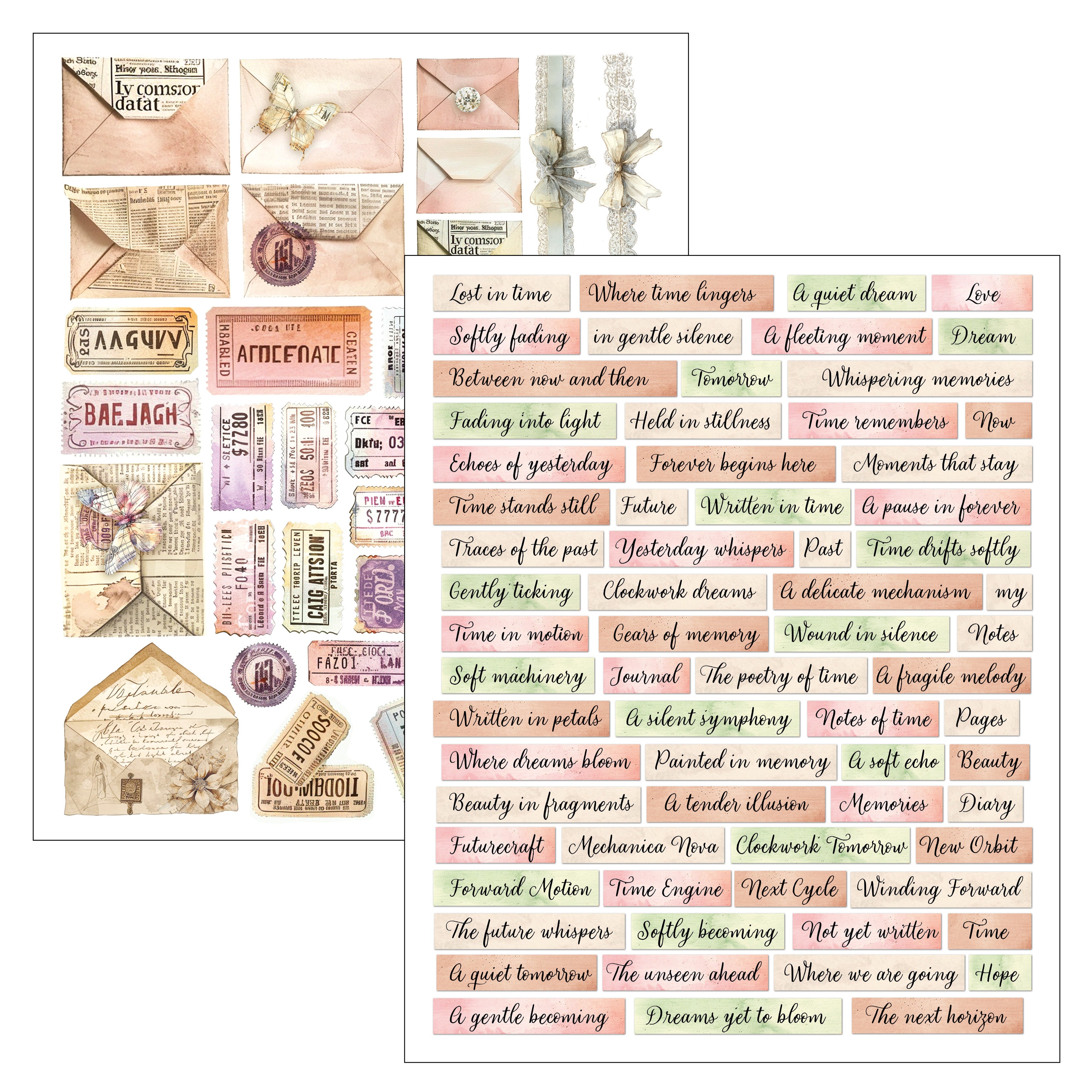 Ciao Bella LuMania LOST IN TIME Mixed Media Book 50 pgs #MA007