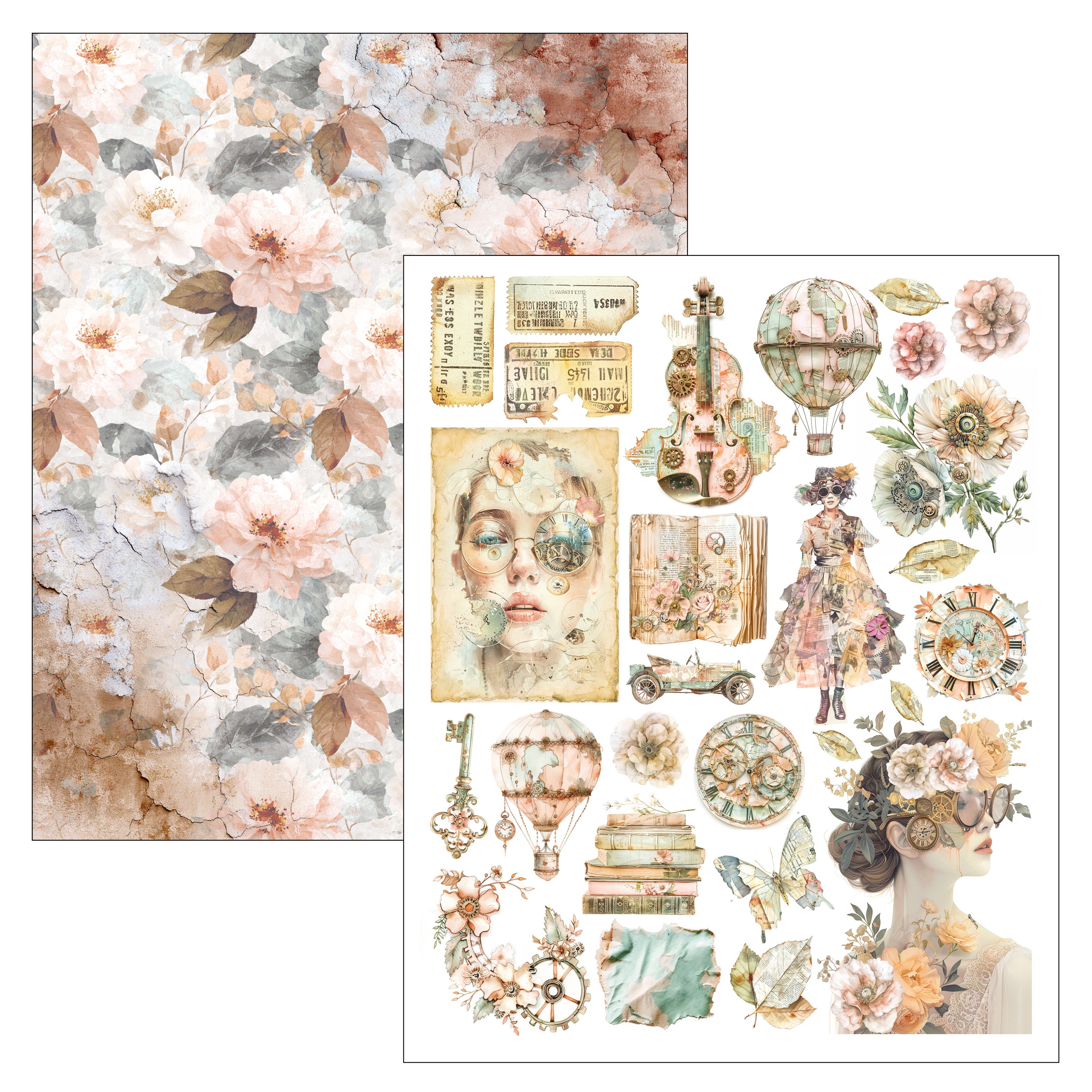 Ciao Bella LuMania LOST IN TIME Mixed Media Book 50 pgs #MA007
