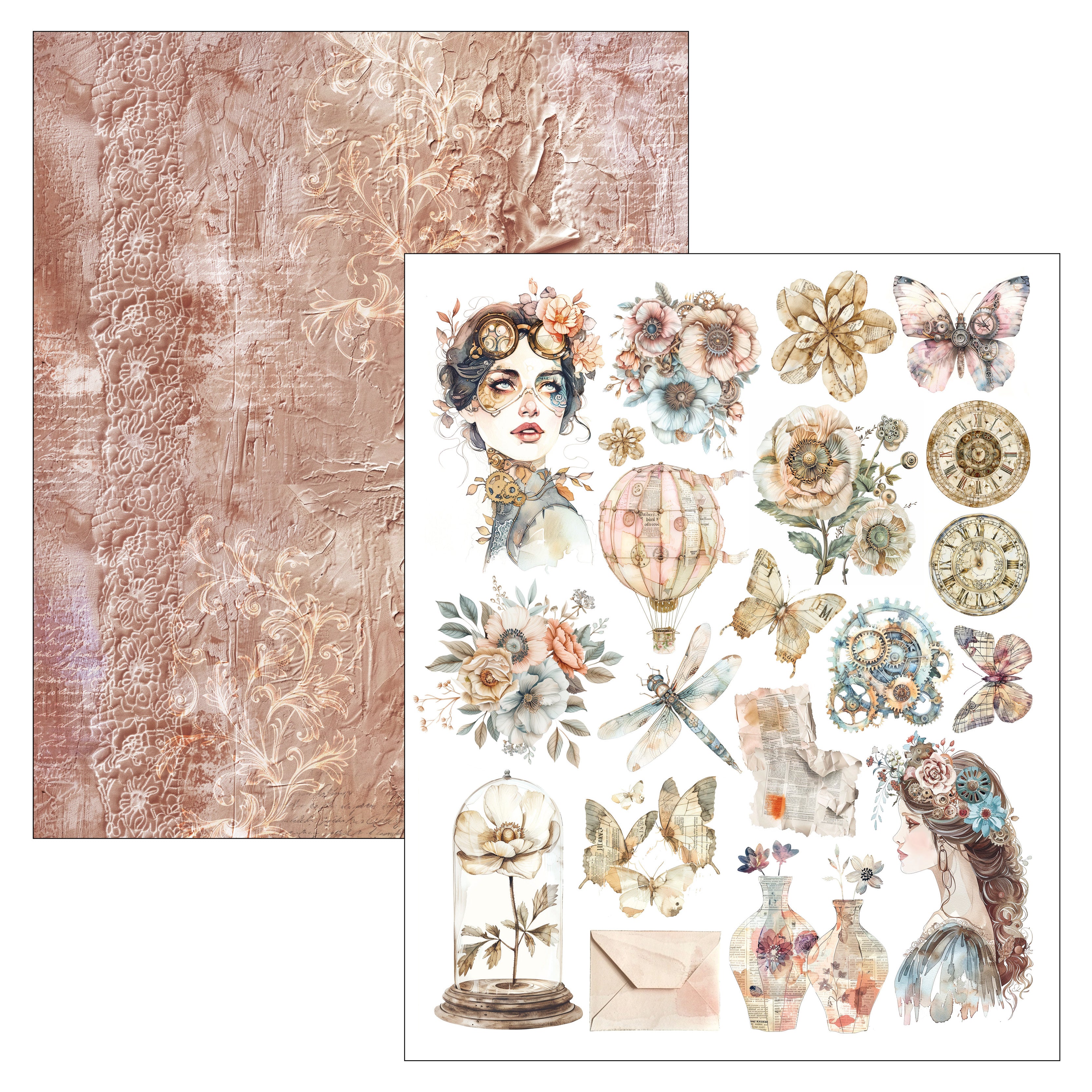 Ciao Bella LuMania LOST IN TIME Mixed Media Book 50 pgs #MA007