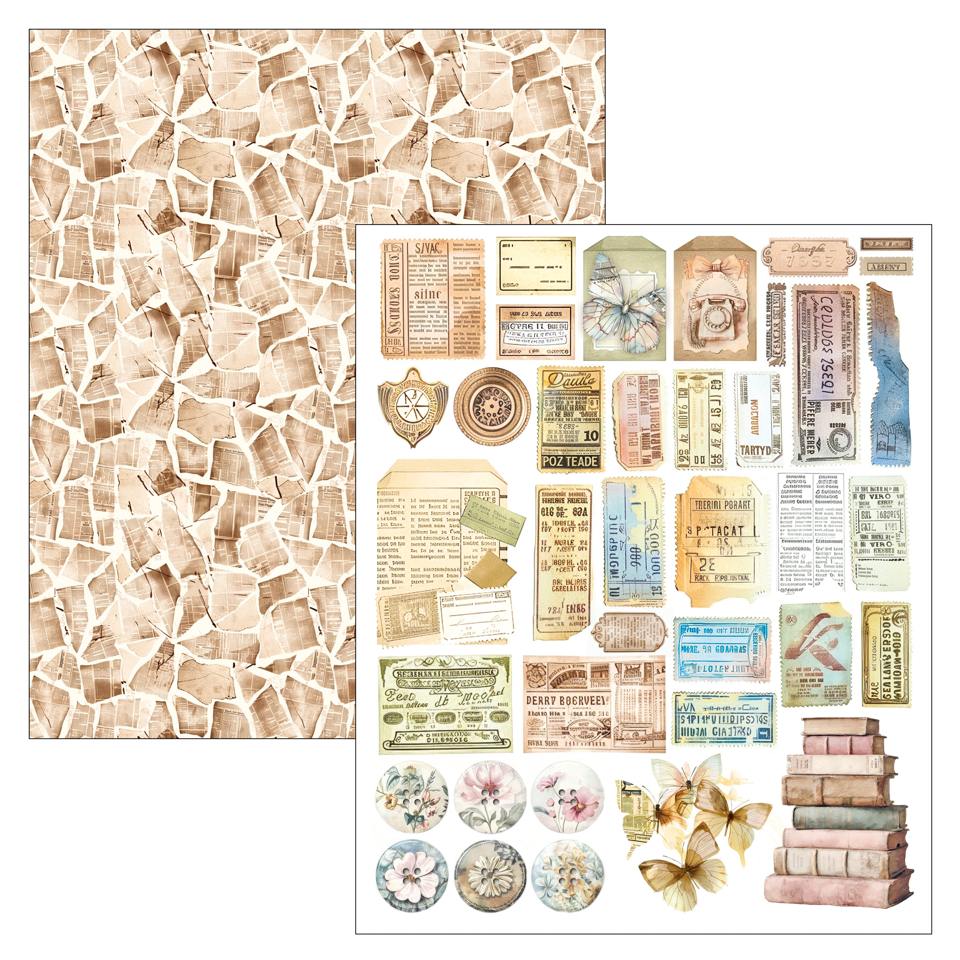 Ciao Bella LuMania LOST IN TIME Mixed Media Book 50 pgs #MA007