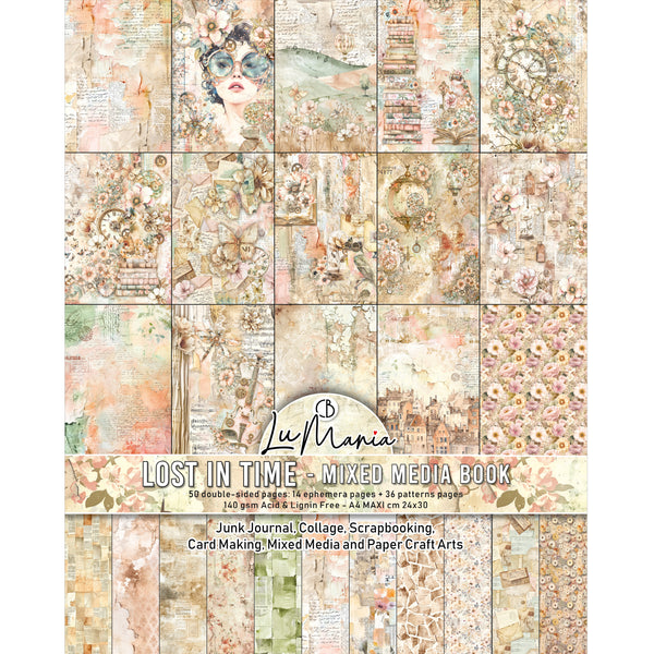 Ciao Bella LuMania LOST IN TIME Mixed Media Book 50 pgs #MA007