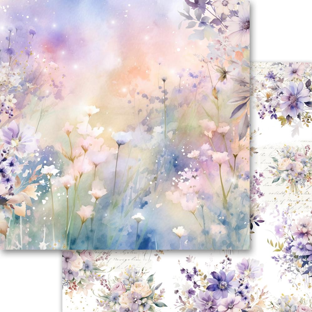 Kawaii Paper Goods LAVENDER LOVE 6x6 Paper 24 Sheets #MB-61520