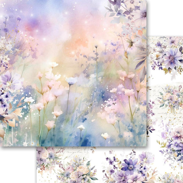 Kawaii Paper Goods LAVENDER LOVE 6x6 Paper 24 Sheets #MB-61520