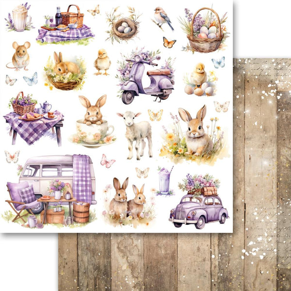 Kawaii Paper Goods LAVENDER LOVE 6x6 Paper 24 Sheets #MB-61520