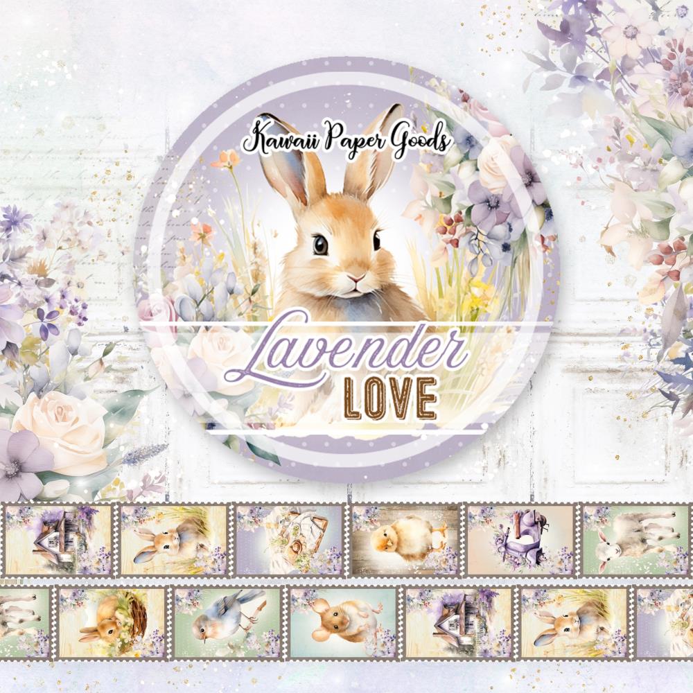 Asuka Studio LAVENDER LOVE Washi Tape #MP-61523