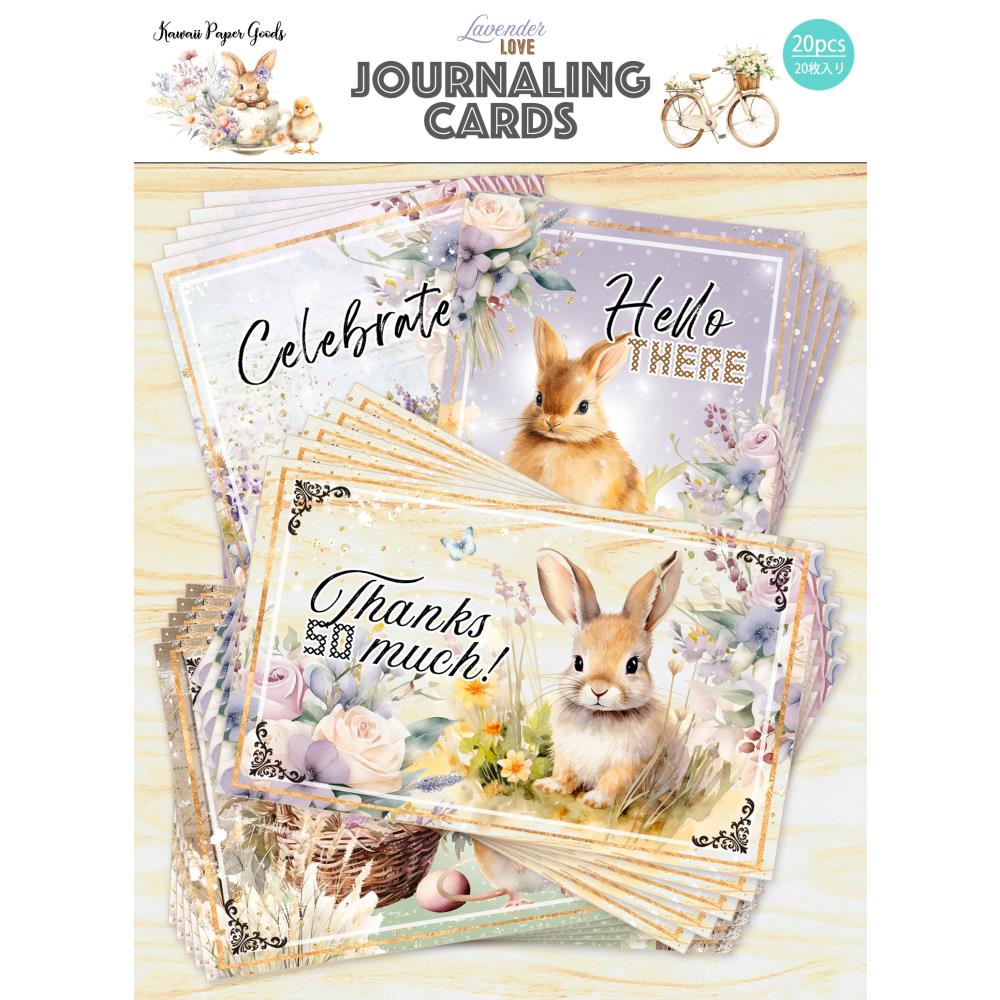 Asuka Studio LAVENDER LOVE Journaling Cards 20 Pieces #MP-61524