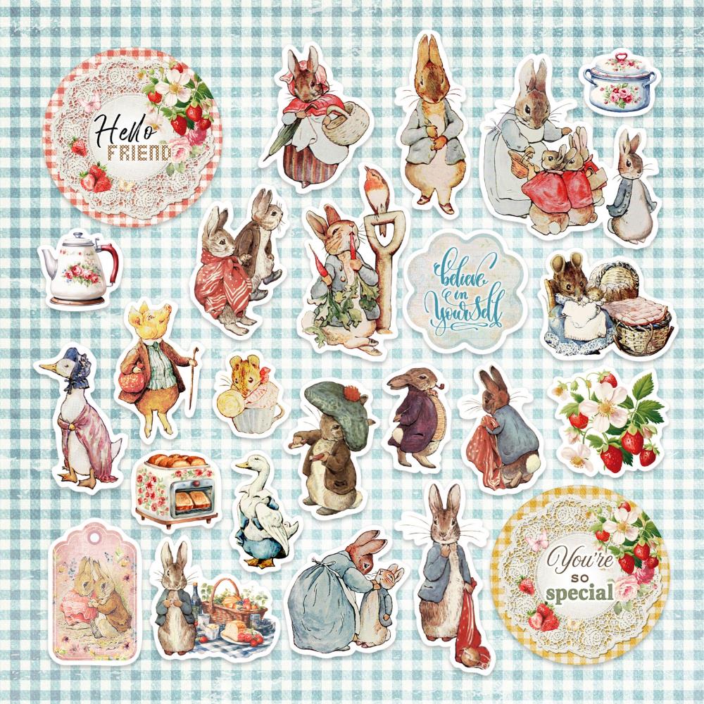 Kawaii Paper Goods PETER'S GARDEN Ephemera 24 Pieces #MP-61567