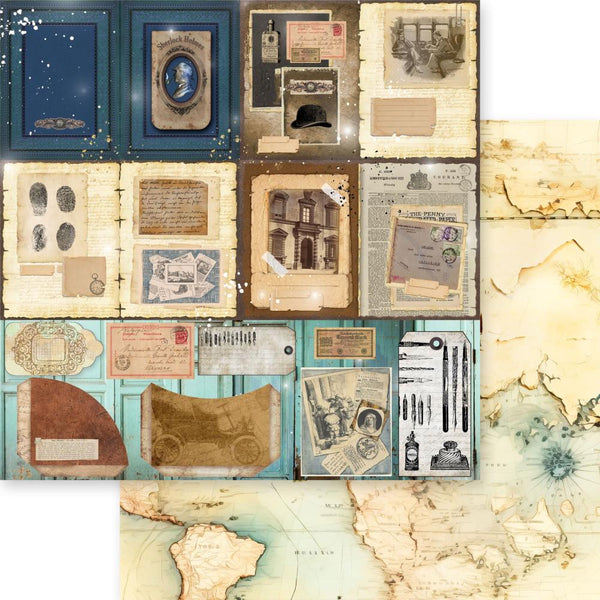 Asuka Studio GET A CLUE 12x12 Paper 12 Sheets #MB-61572