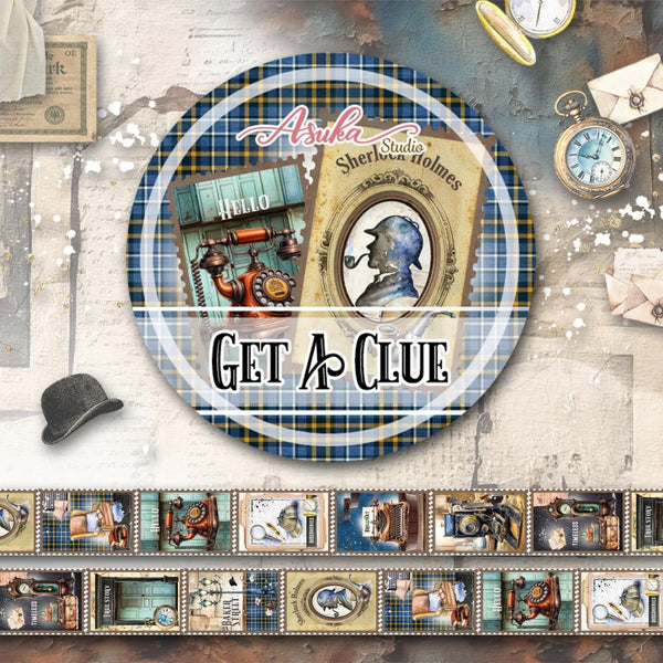 Asuka Studio GET A CLUE Washi Tape #MP-61583