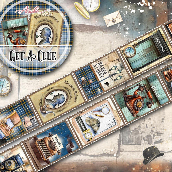 Asuka Studio GET A CLUE Washi Tape #MP-61583