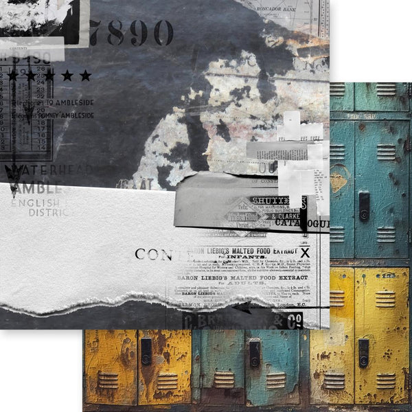 Asuka Studio INDUSTRIAL CHIC 6x6 Paper 24 Sheets #MB-61592