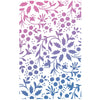 Ciao Bella WINTER FLOWERS Texture Stencil 5" x 8"  #MS059