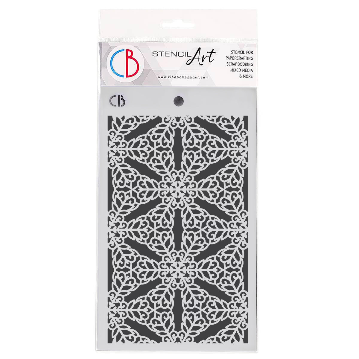 Ciao Bella SNOWY STARS Texture Stencil 5