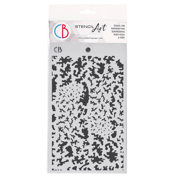 Ciao Bella FROZEN Texture Stencil 5" x 8" #MS117