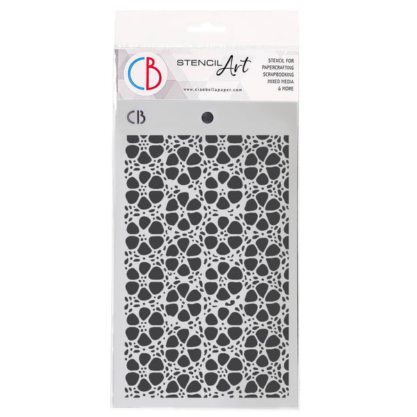 Ciao Bella VINTAGE FILIGREE PATTERN Texture Stencil 5" x 8"  #MS123