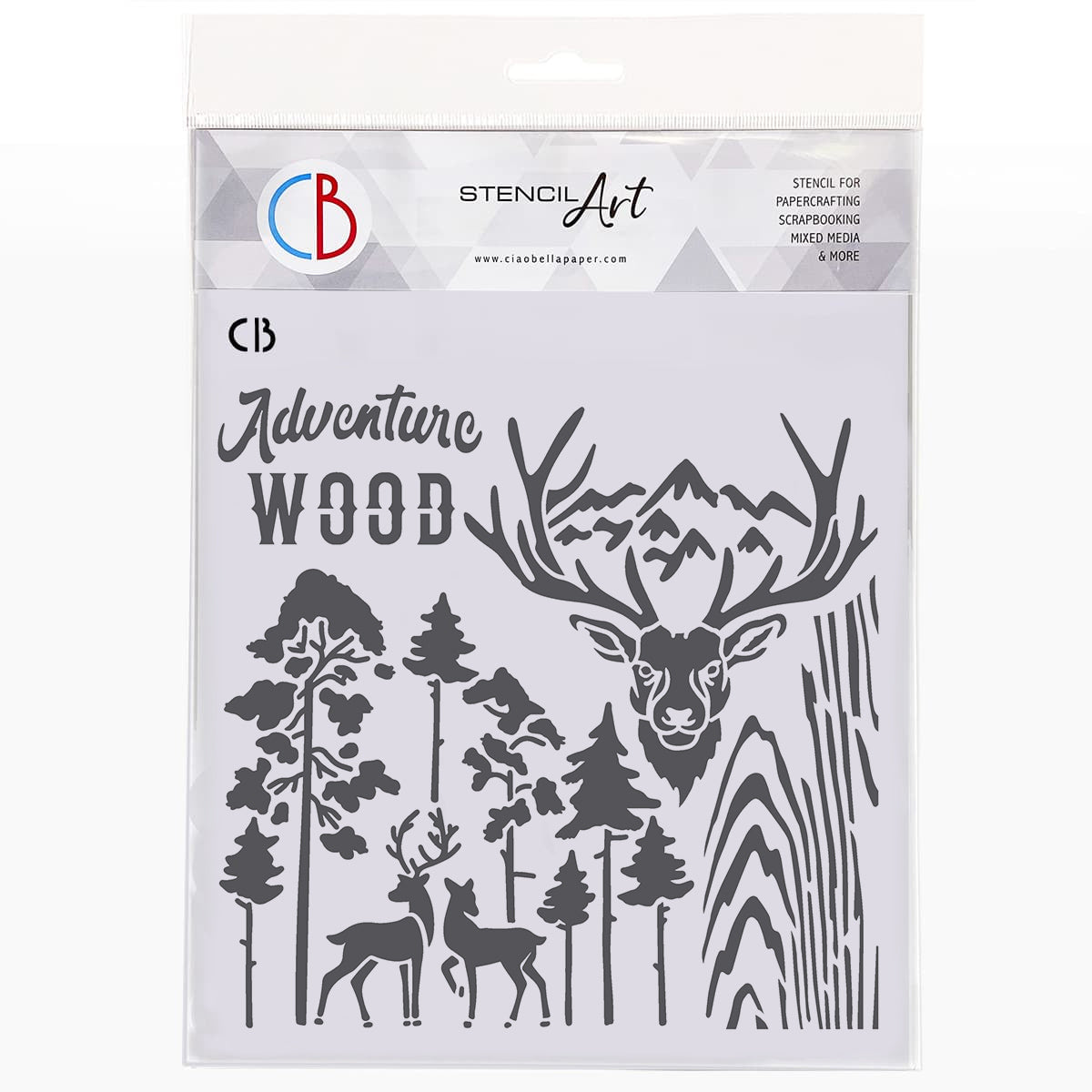 Ciao Bella DEERS Texture Stencil 8