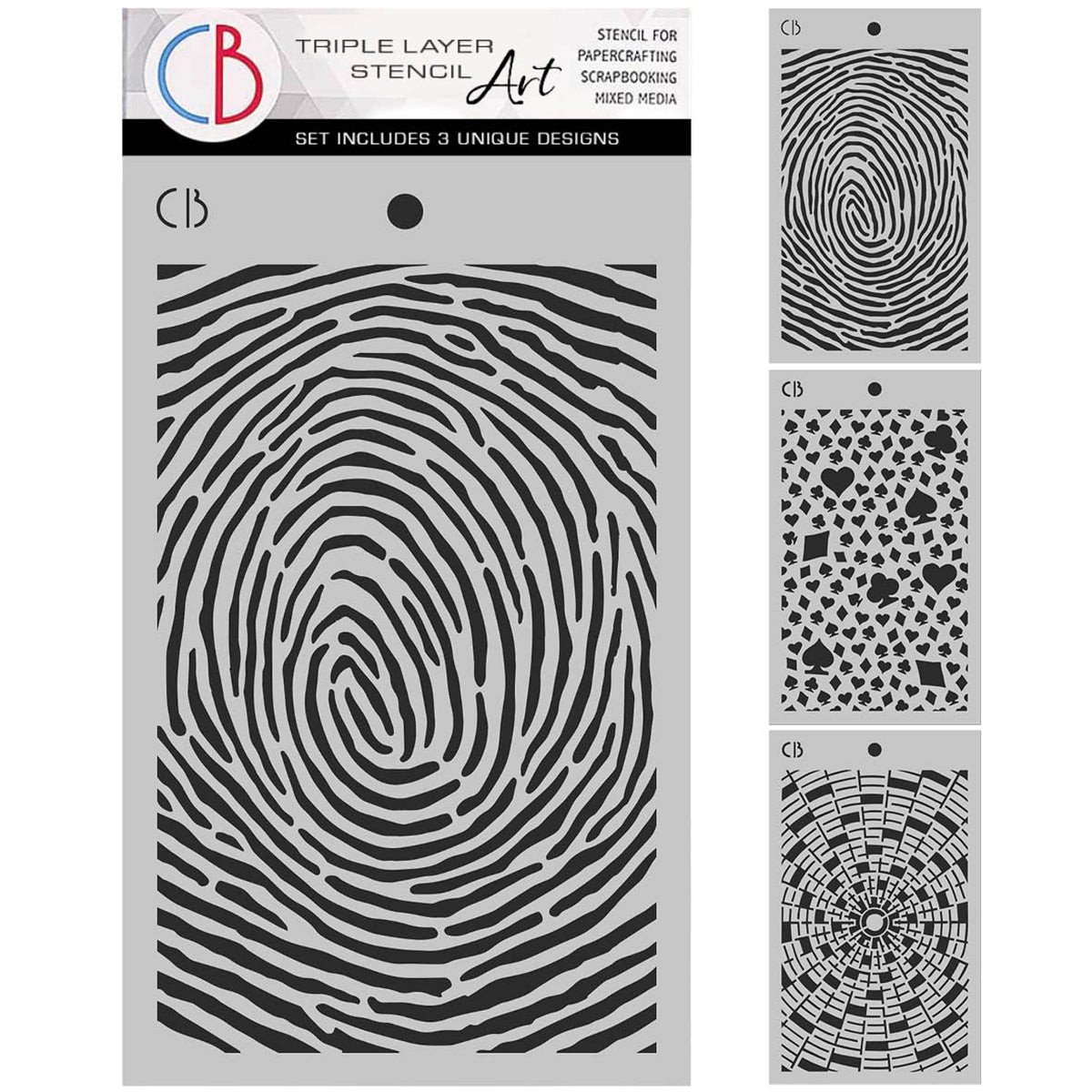 Ciao Bella THE LAST MYSTERY - TRIPLE LAYER STENCILS - SET 4 - 3 pcs 5