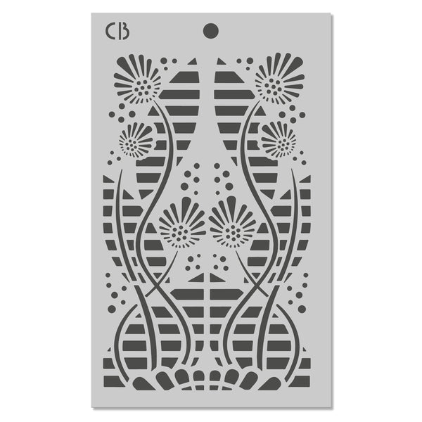 Ciao Bella FAIRY WHISPERS - TRIPLE LAYER STENCILS - SET 4 - 3 pcs 5" x 8"  #MSX008