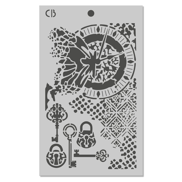 Ciao Bella FAIRY WHISPERS - TRIPLE LAYER STENCILS - SET 4 - 3 pcs 5" x 8"  #MSX008