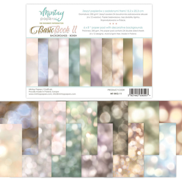 Mintay BACKGROUNDS - BOKEH 6x8 Pad Fussy Cutting Elements #MT-BKG-11