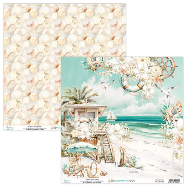 Mintay COASTAL MEMORIES 6x6 Scrapbooking Paper Pad #Mt-COA-08