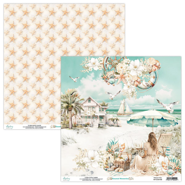 Mintay COASTAL MEMORIES 6x6 Scrapbooking Paper Pad #Mt-COA-08