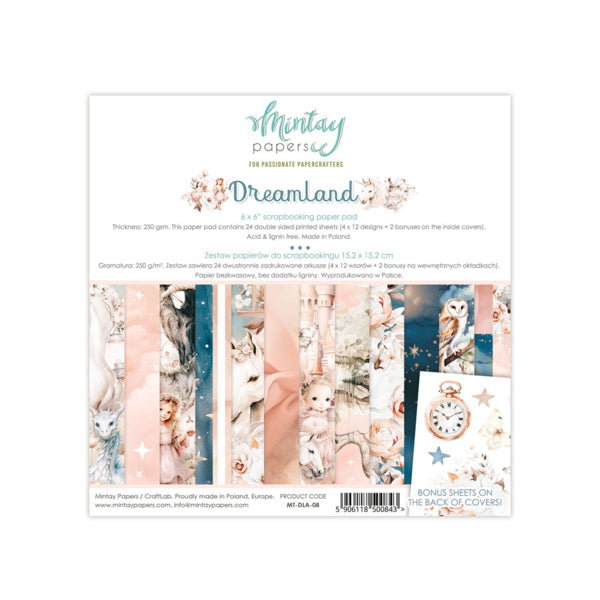 Mintay DREAMLAND 6x6 Scrapbooking Paper Pad #MT-DLA-08