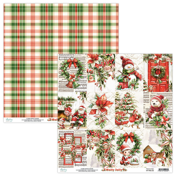 Mintay HOLLY JOLLY Christmas 8X8 Scrapbooking Paper Pad #MT-HOL-08