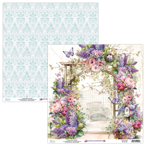 Mintay LILAC GARDEN 6x6 Scrapbooking Paper Pad #MT-Lil-08