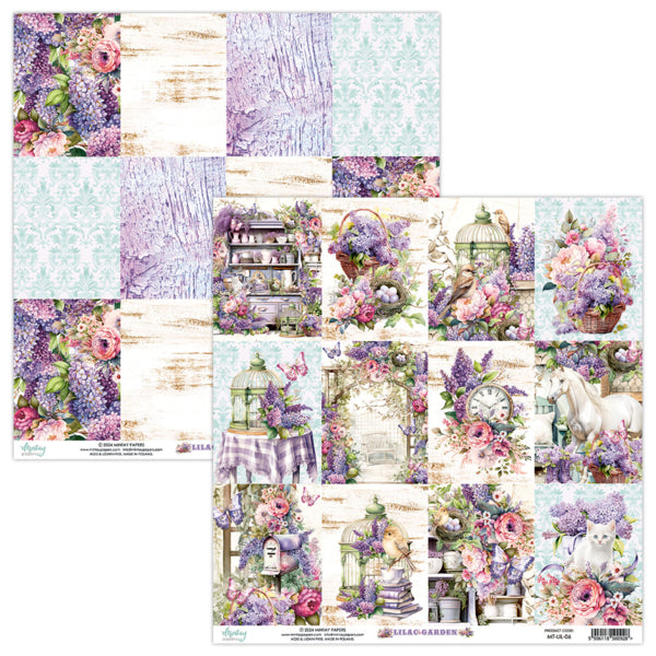 Mintay LILAC GARDEN 12x12 Scrapbooking Set #MT-Lil-07