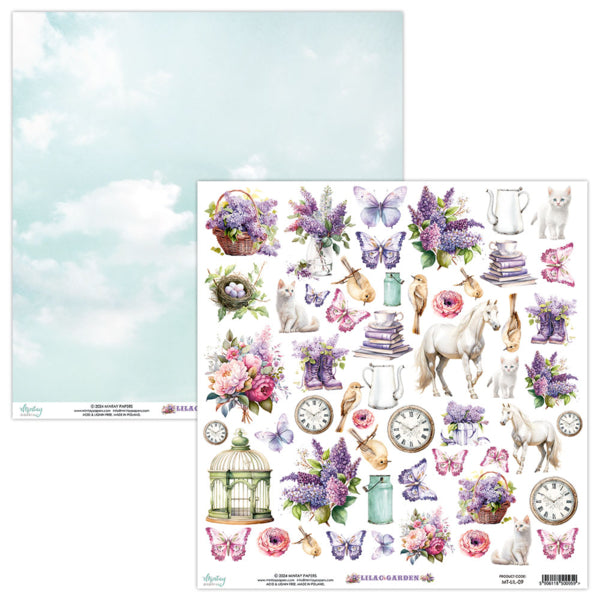 Mintay LILAC GARDEN 12x12 Scrapbooking Set #MT-Lil-07