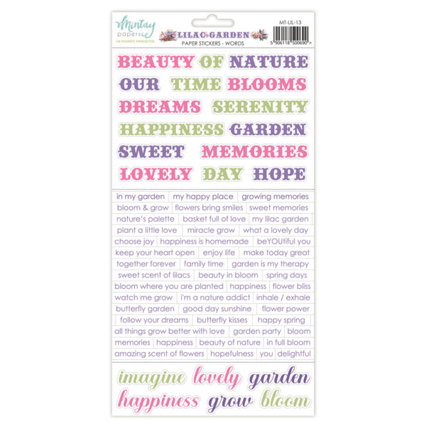 Mintay LILAC GARDEN Words 6x12