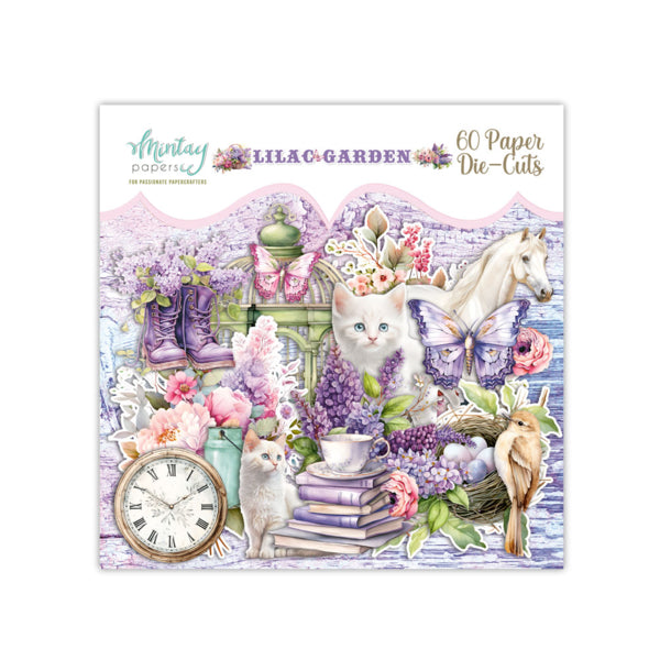 Mintay LILAC GARDEN Paper Die Cuts Ephemera 60 Pieces #Mt-Lil-LSC