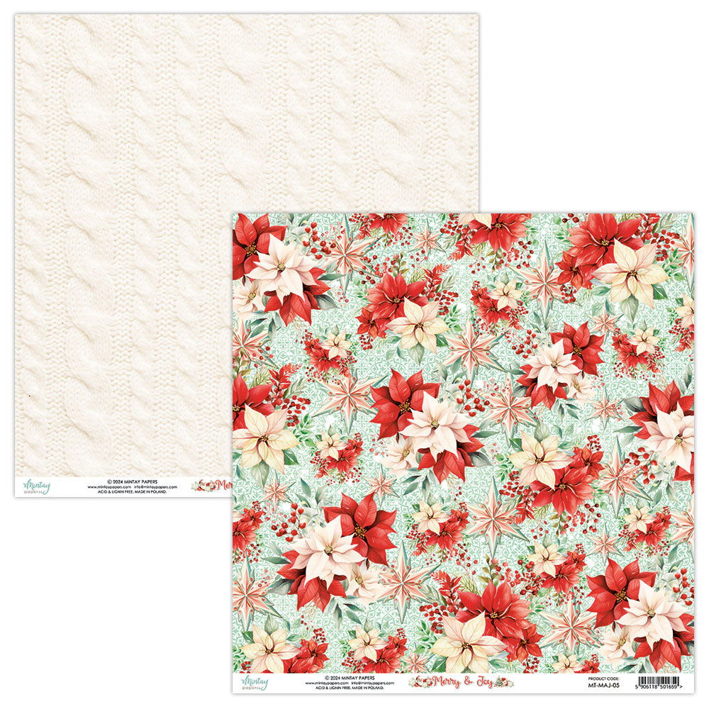 Mintay MERRY & JOY 6x6 Scrapbooking Paper Pad #MT-MAJ-08